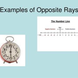 Two collinear rays that do not intersect