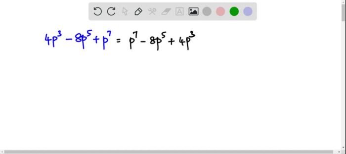 Which polynomial lists the powers in descending order