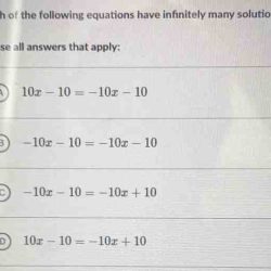 Equations solution following system choose