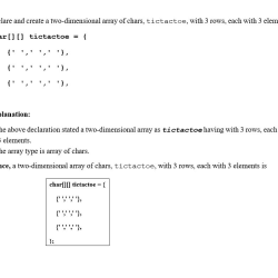 Declare a 8x8 two-dimensional array of strings named chessboard.